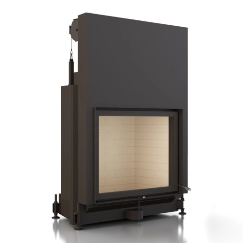 Inserto a legna Brunner Foyer Stil plat 62-76 + porte coulissante 10,5 kW