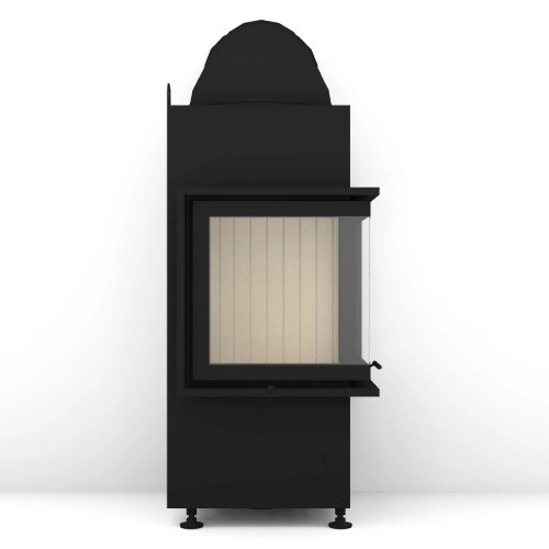 Inserto a legna Brunner BKH 5.0 d'angle 42-42-42 | 7 kW porte pivotante