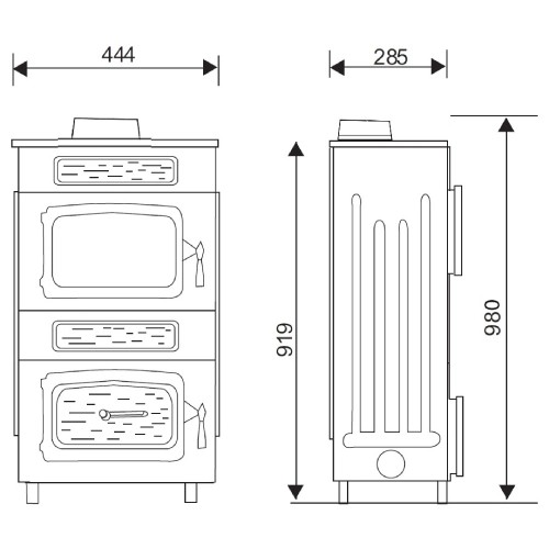 Stufa a legna Wamsler WO 109-8 | 8 kW