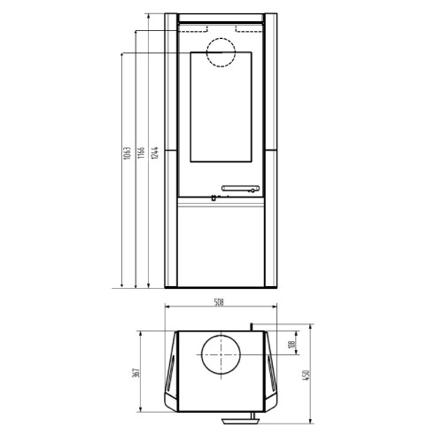 Stufa a legna Wamsler Myro 8 kW