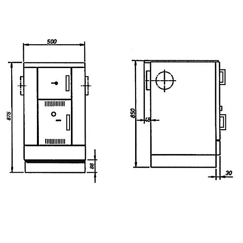 Cuisinière à bois Wamsler K 158 F 22 kW Hydro
