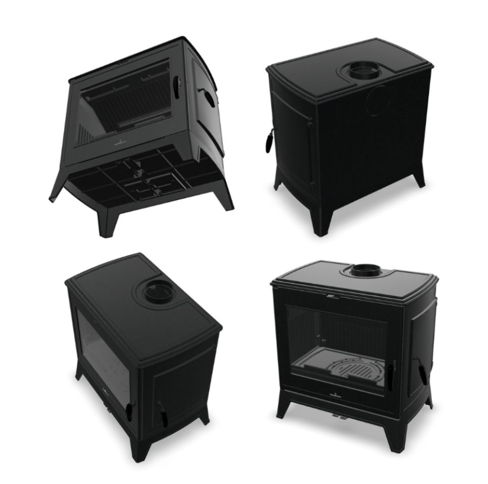 Stufa a legna en fonte - BRONPI Derby 14 kW