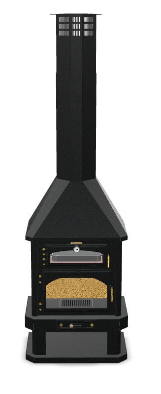 Cheminée à bois avec four - BRONPI Ebro 15 KW