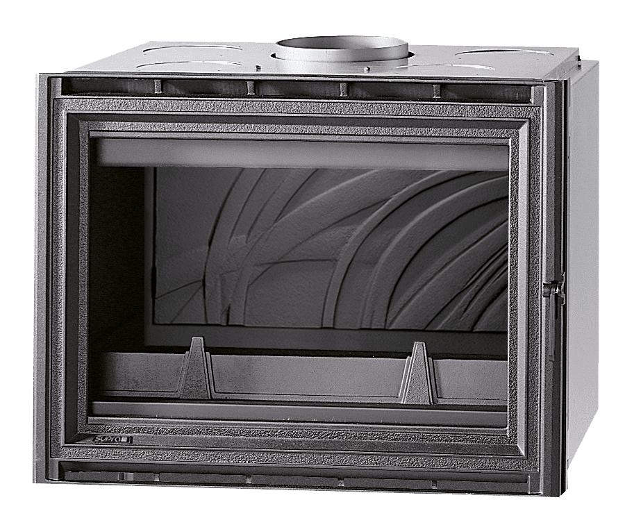 Inserto à bois option ventilé et canalisable - SUPRA Tertio 76 9.5 kW