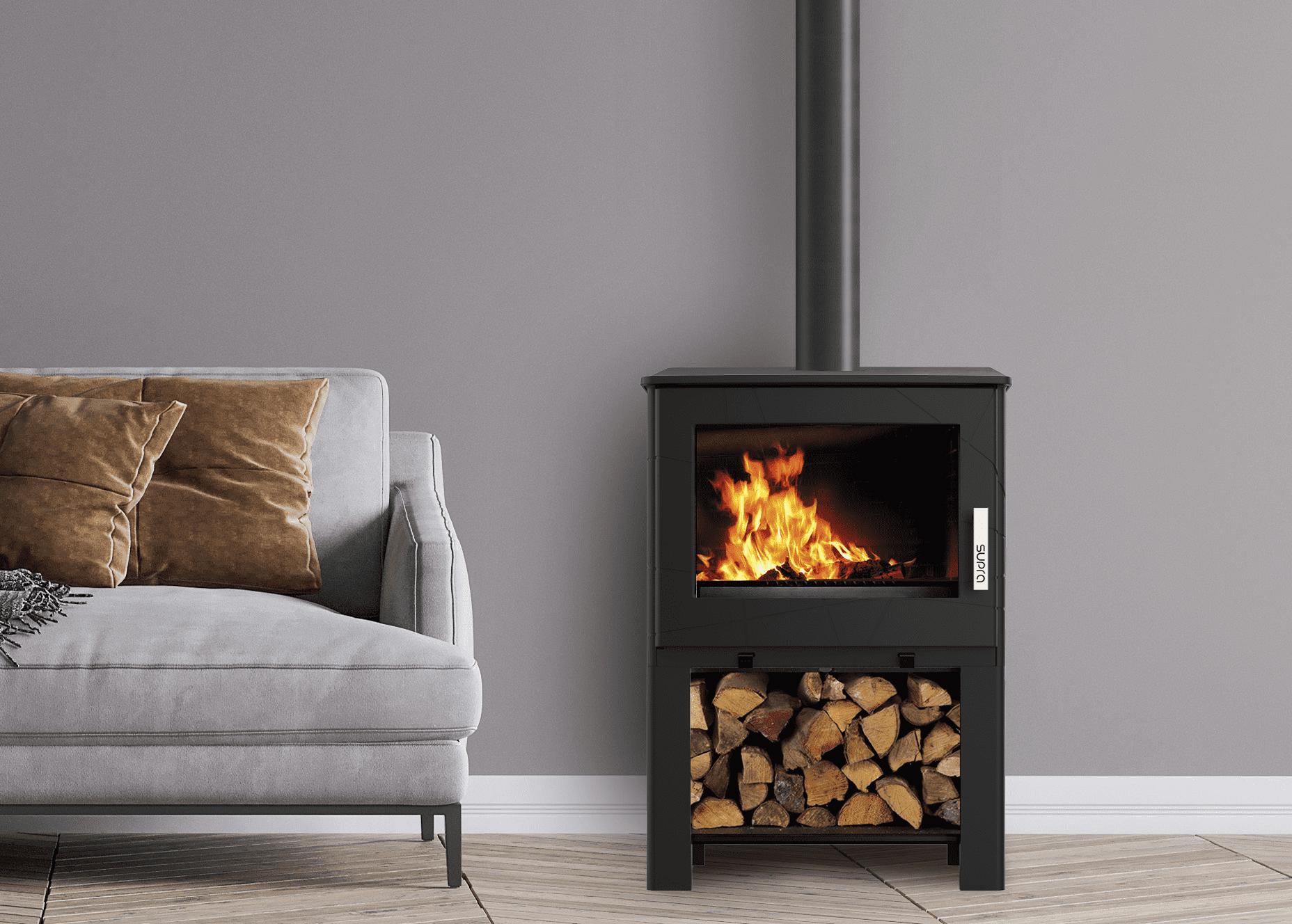 Stufa a legna étanche en fonte - SUPRA Adam Bûcher 7.3 kW