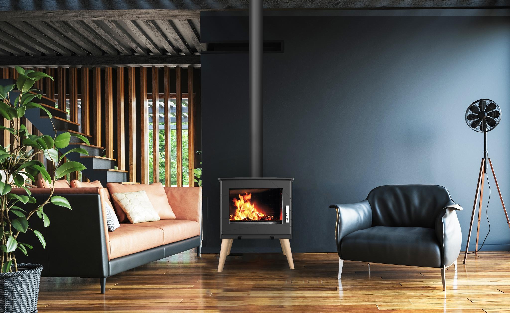 Stufa a legna étanche en fonte - SUPRA Usko 9.1 kW