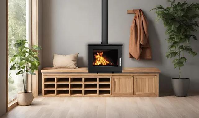 Stufa a legna étanche en fonte - SUPRA Usko Rabaissé 9.1 kW