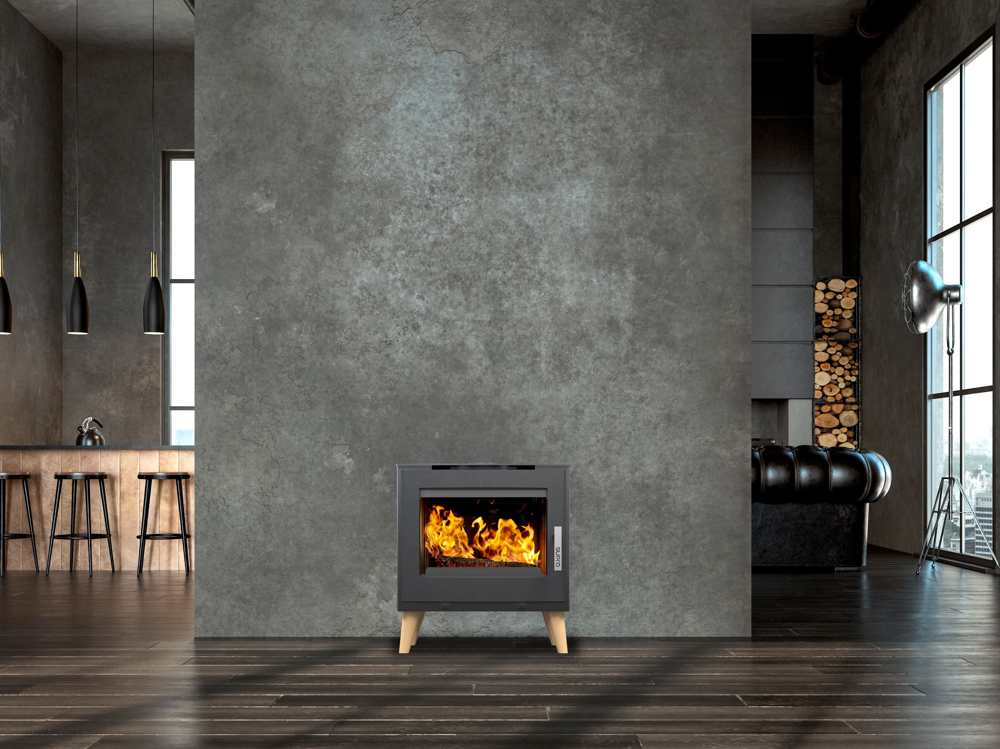 Stufa a legna étanche - SUPRA Émile 6.1 kW