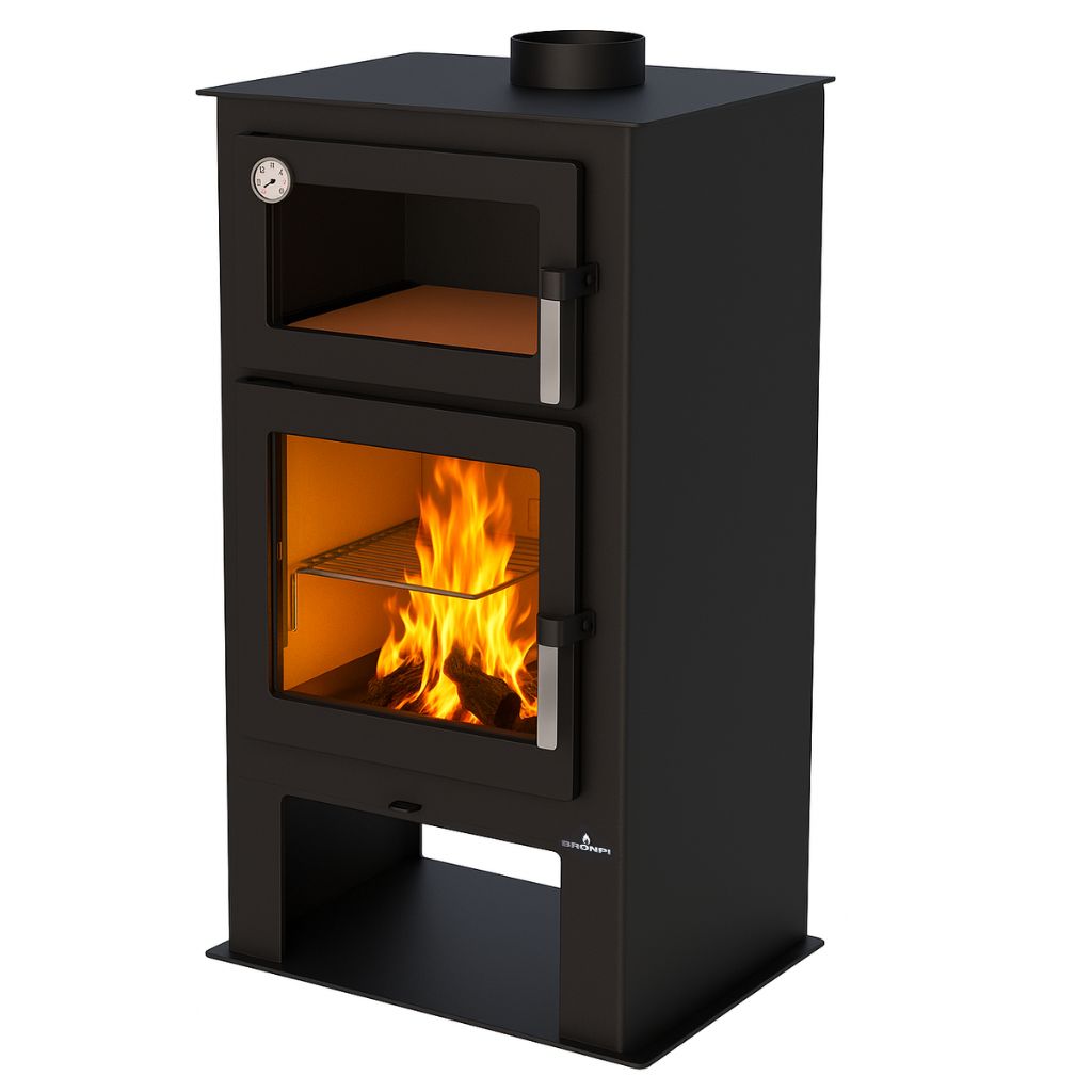Stufa a legna avec four - BRONPI Gijon-H 9 kW