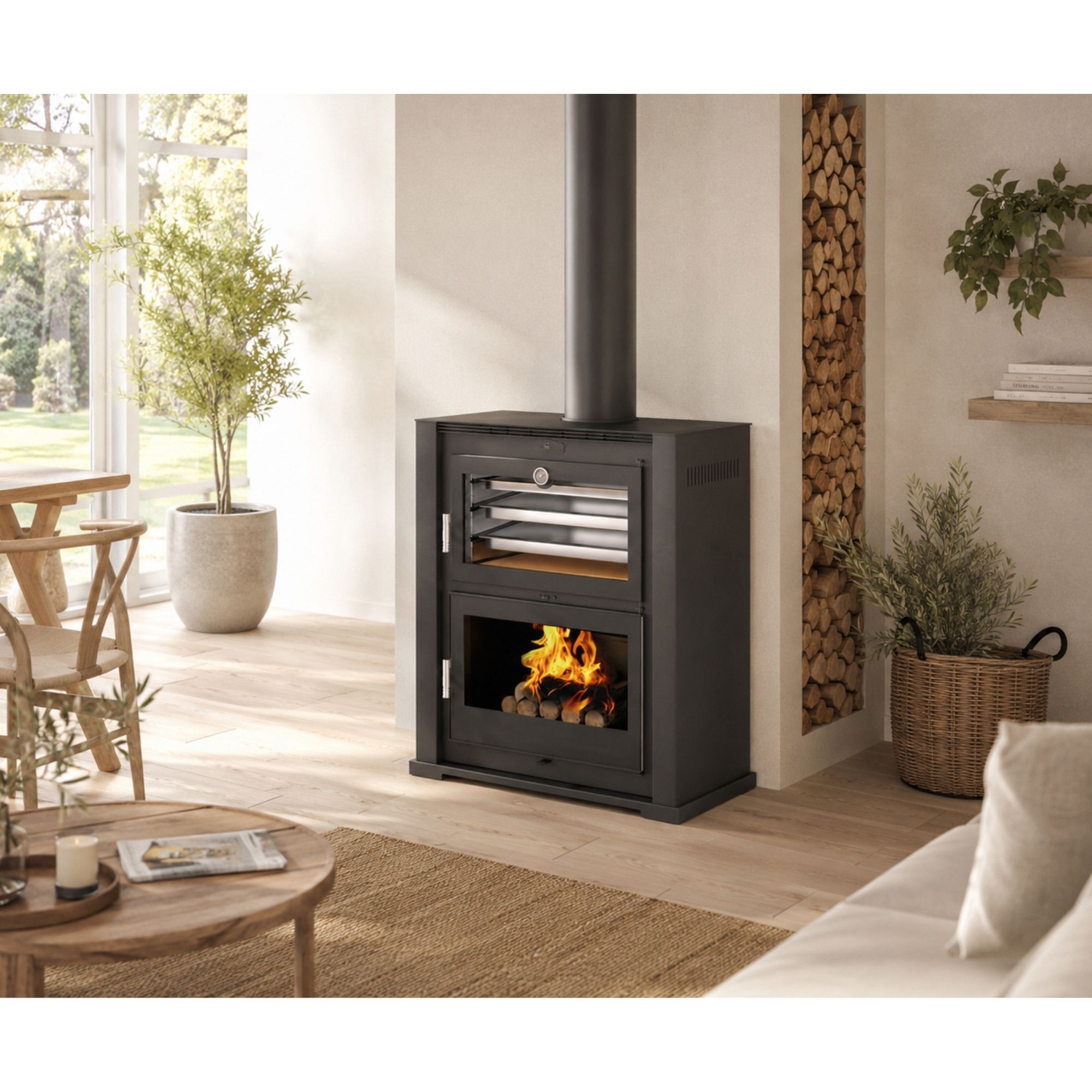 Stufa a legna avec four - FIREMATIC Baltimore 10.9 kW