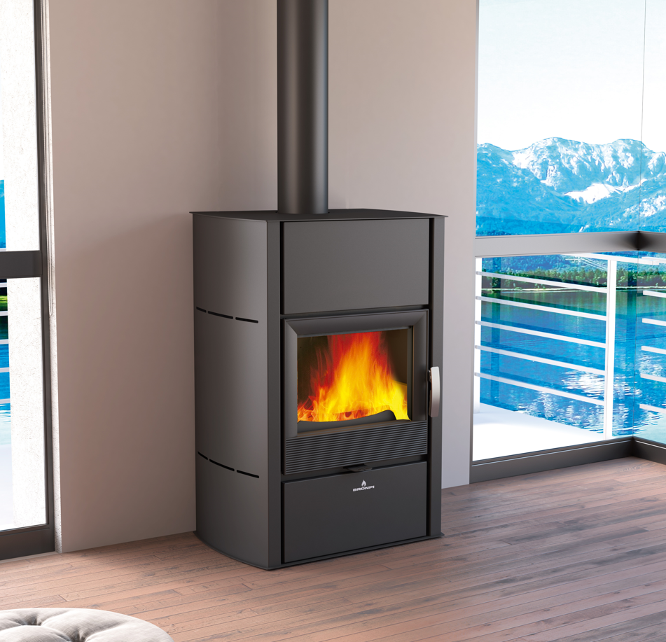 Stufa a legna bouilleur raccordable - BRONPI HydroNova Plus 15 kW