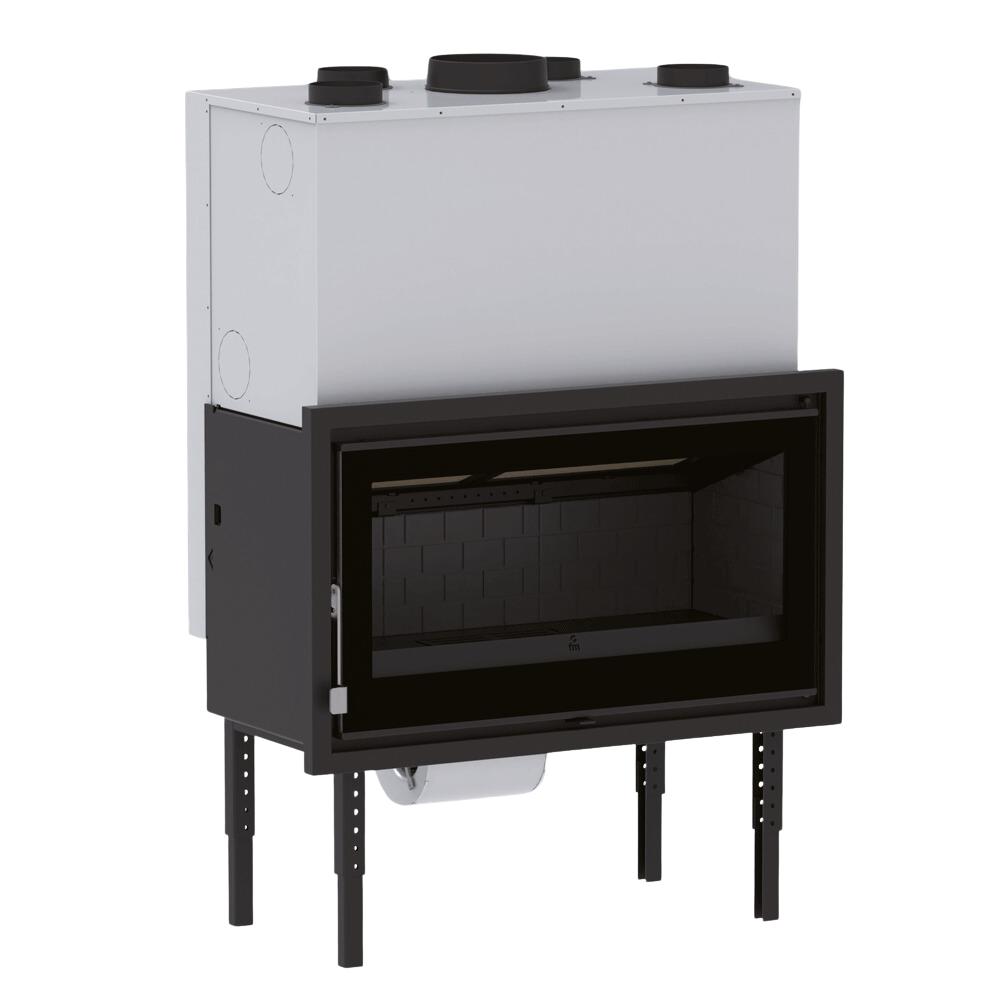 Inserto à bois ventilé silencieux canalisable - FIREMATIC Ontario 14.5 kW