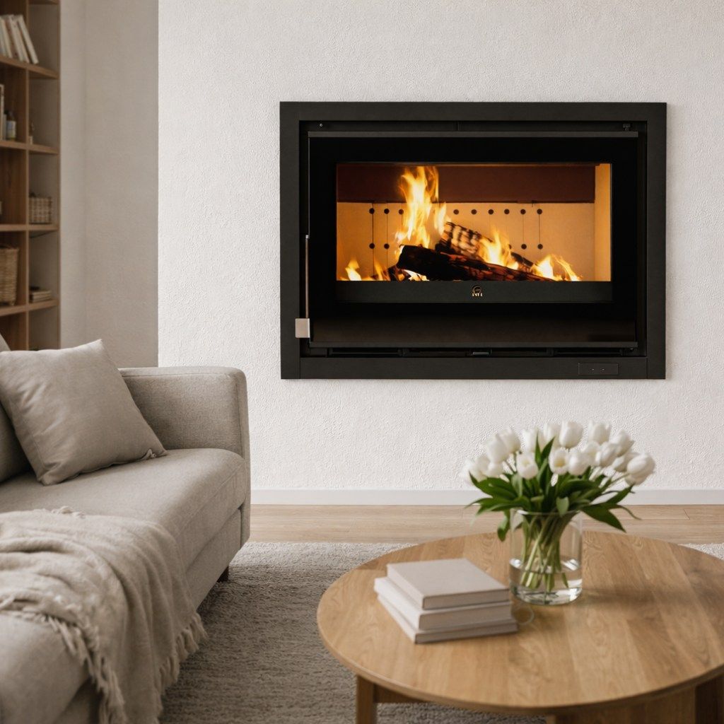 Inserto à bois ventilé - FIREMATIC Waco sérigraphié 12.6 kW
