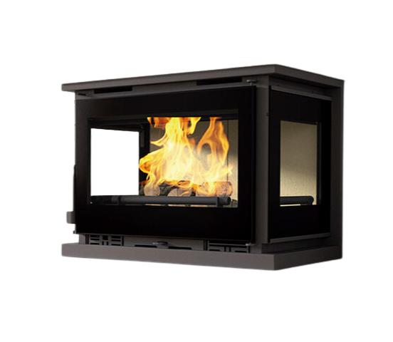 Inserto à bois 3 vitres ventilé - FIREMATIC Dali 12.6 kW