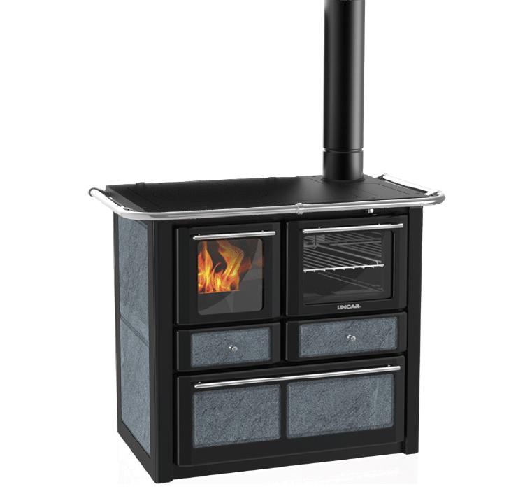 Cuisinière à bois - LINCAR Gaia 149 VL 6.3 kW