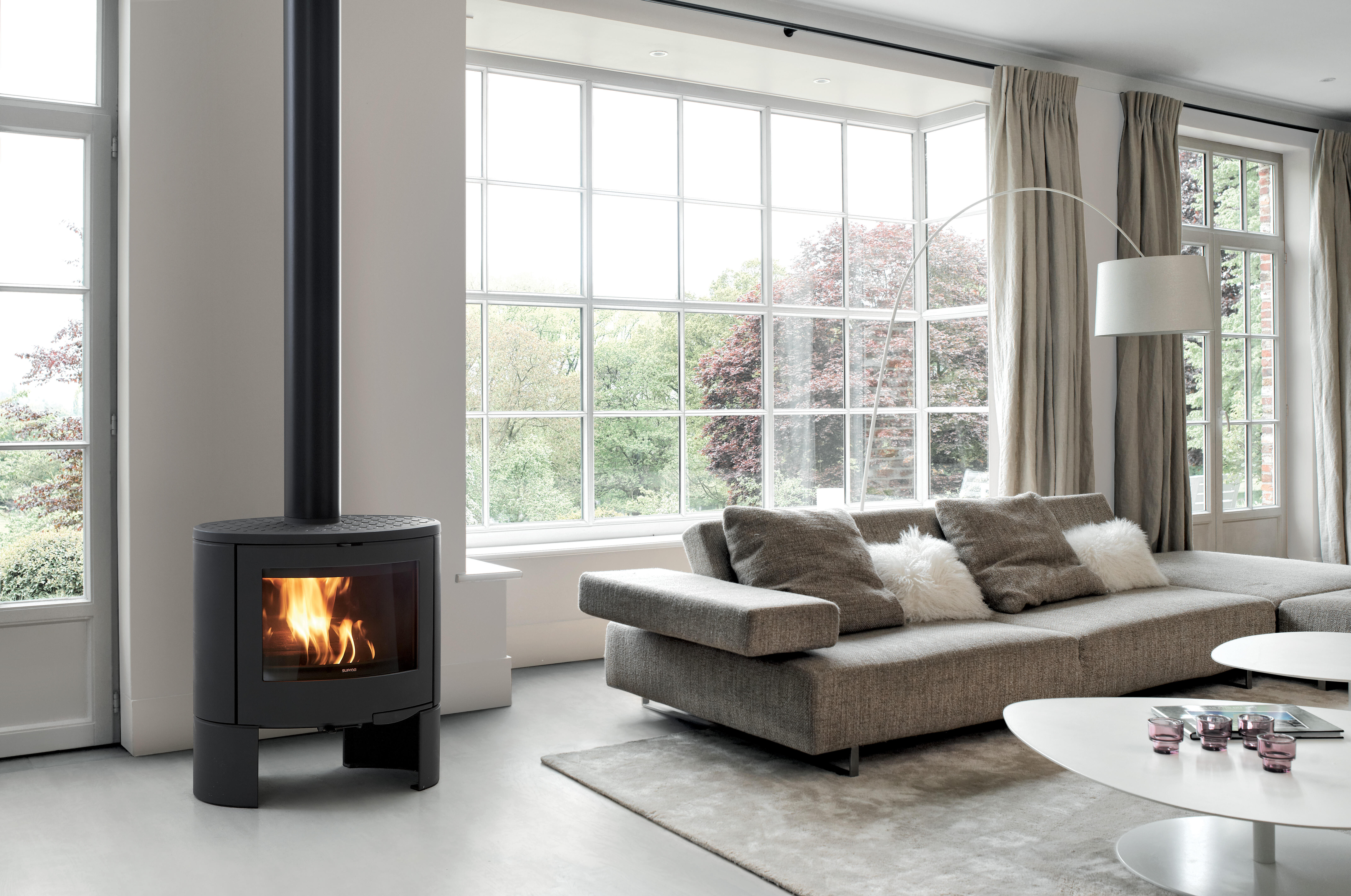 Stufa a legna SUPRA Persée noir, 10 kW