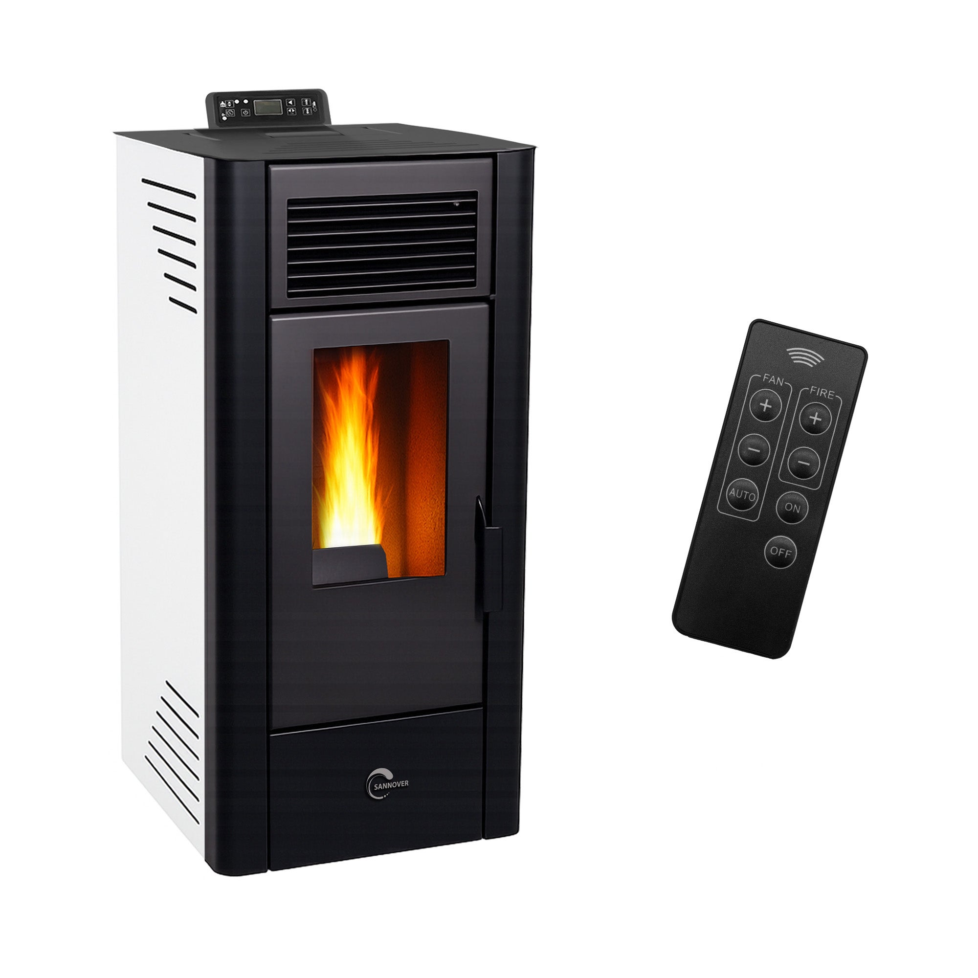 Stufa a pellet air Anita 11,6 kW Bianco Sannover