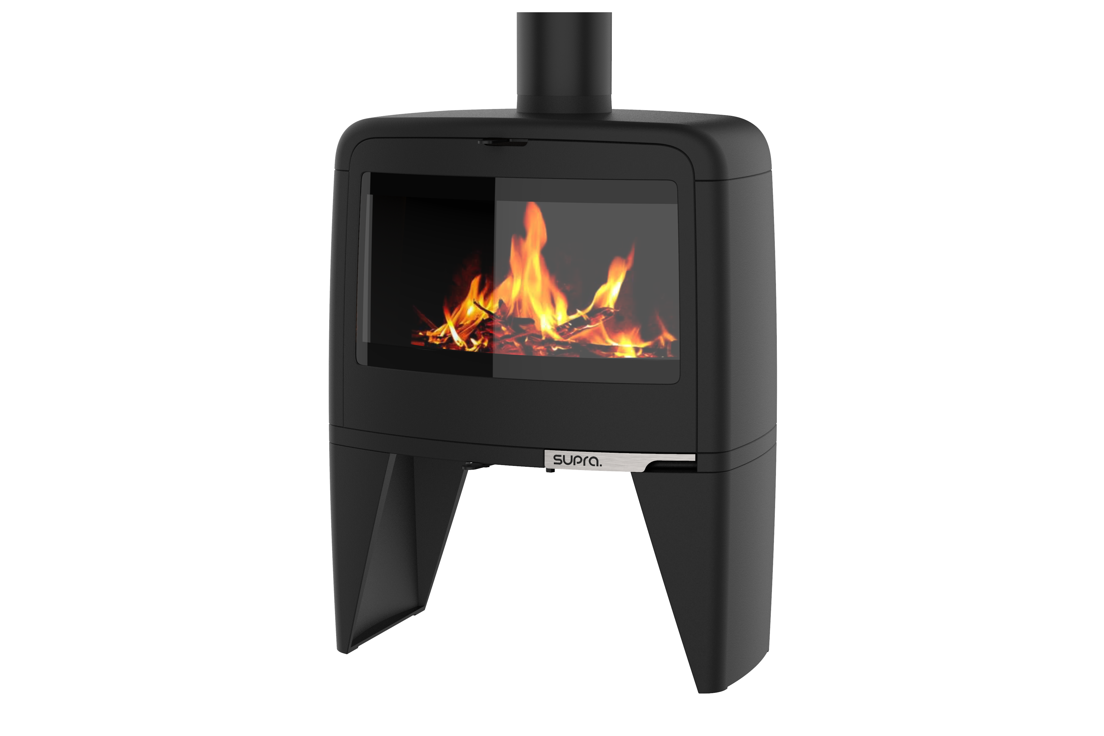 Stufa a legna SUPRA Paul haut noir, 10 kW