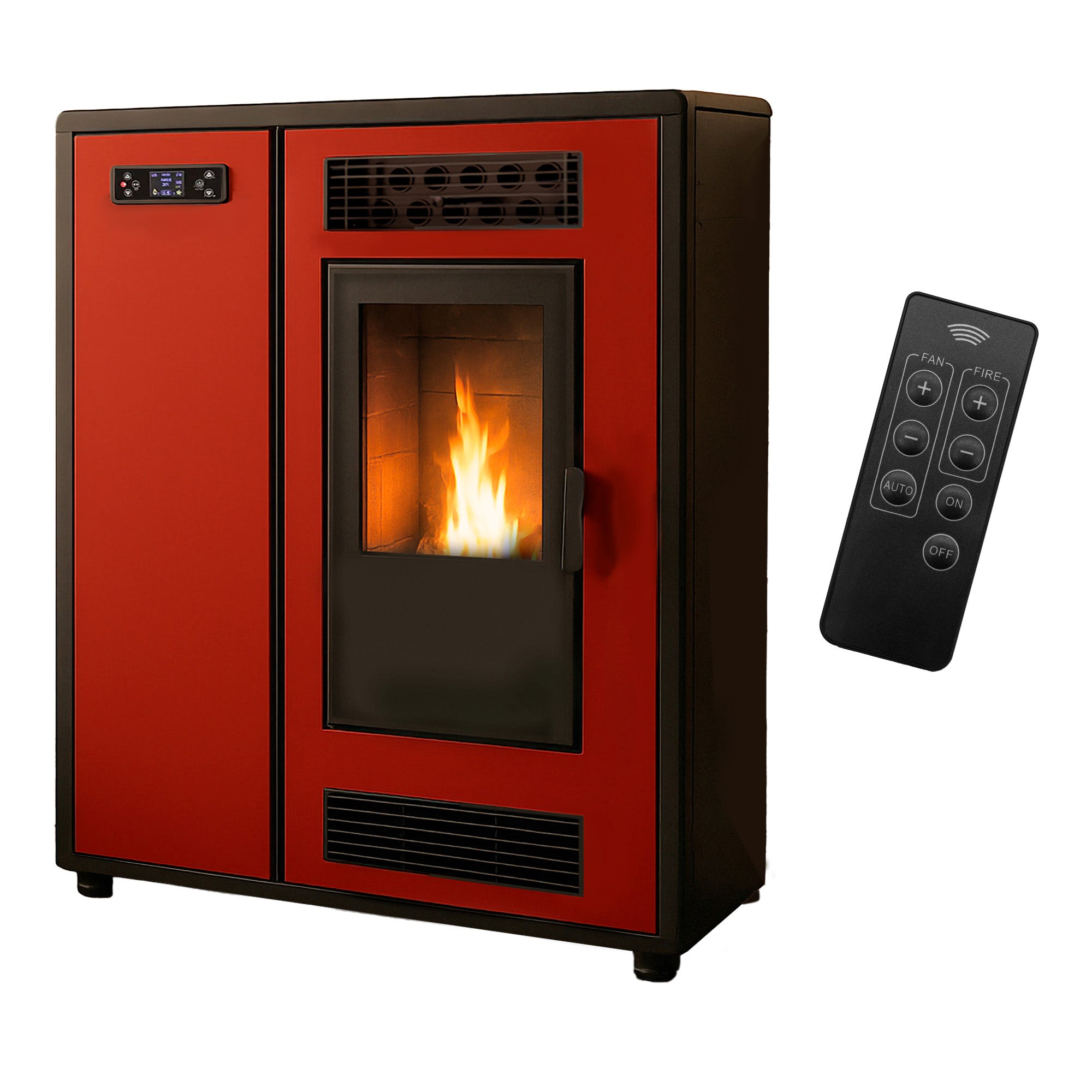 Stufa a pellet Air Slim Astral 12,2 kW Bordeaux Sannover