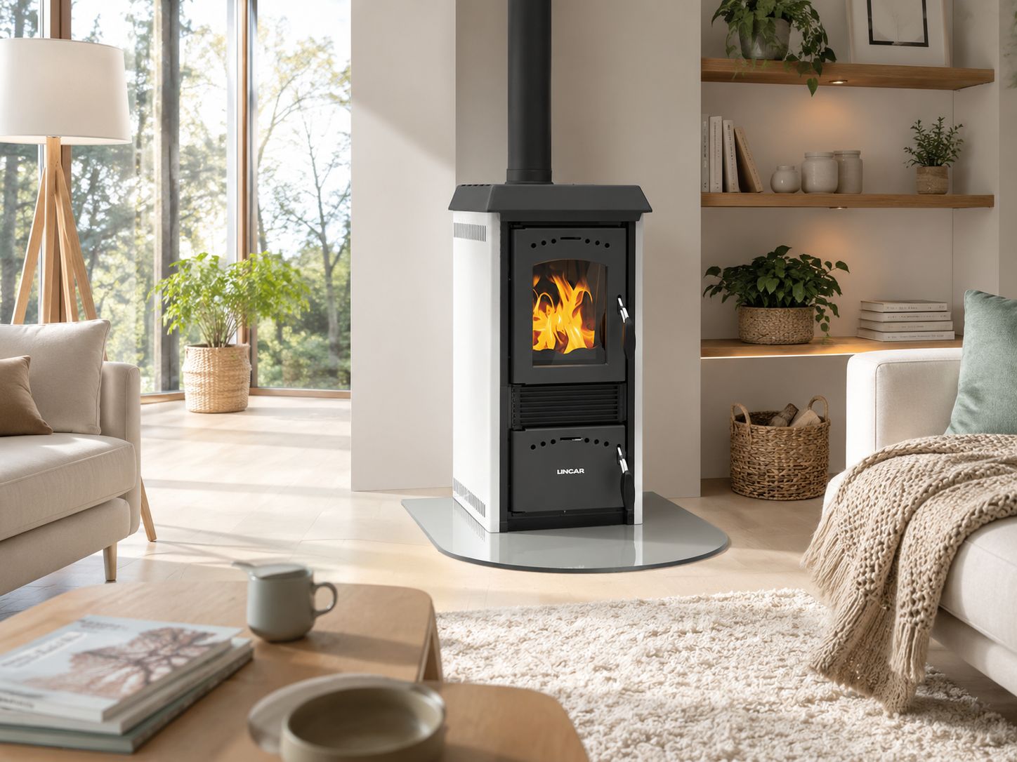 Stufa a legna - LINCAR Gioia 470 AZ 5.6 kW