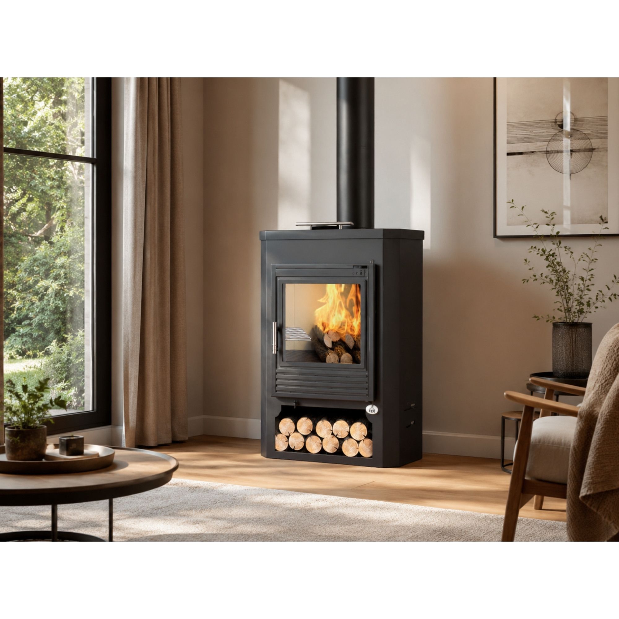 Stufa a legna avec réchaud - FIREMATIC Tampa 11.3 kW