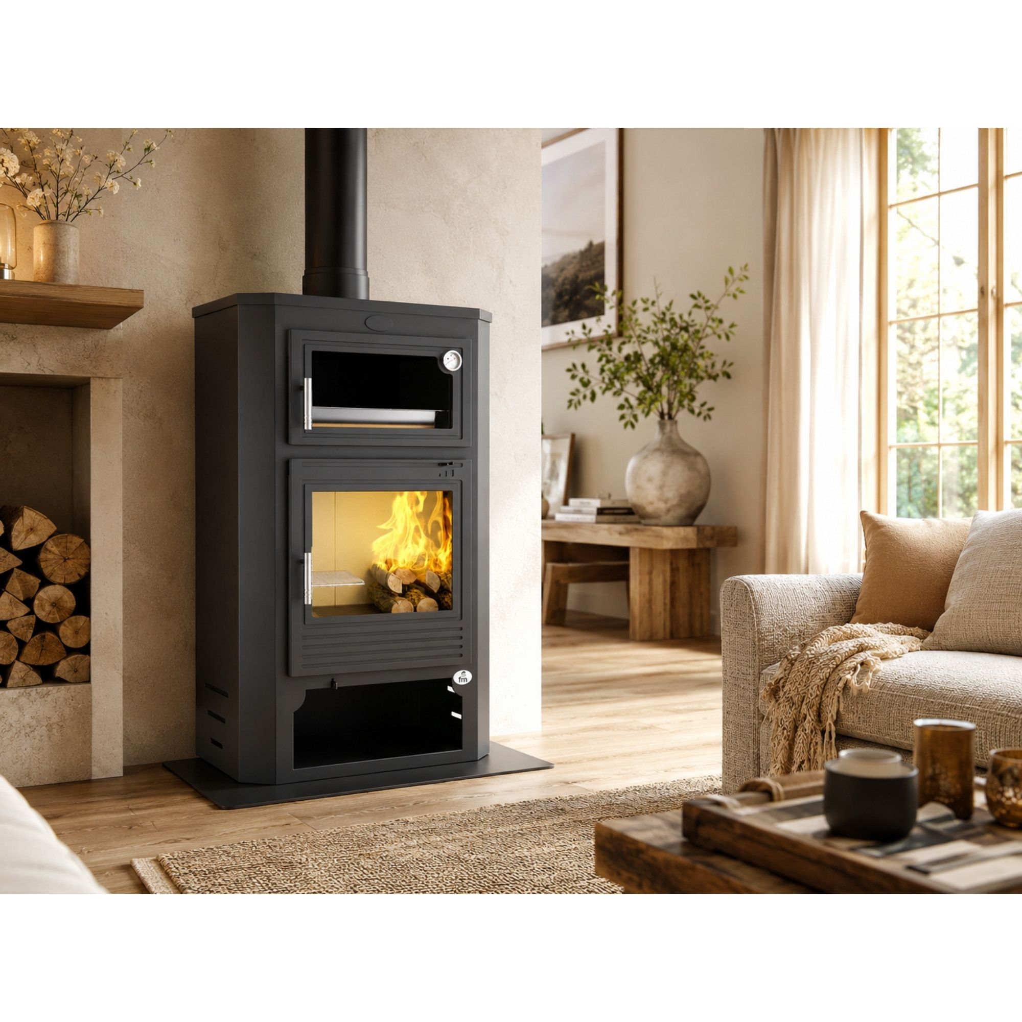 Stufa a legna avec four - FIREMATIC Austin 11.3 kW