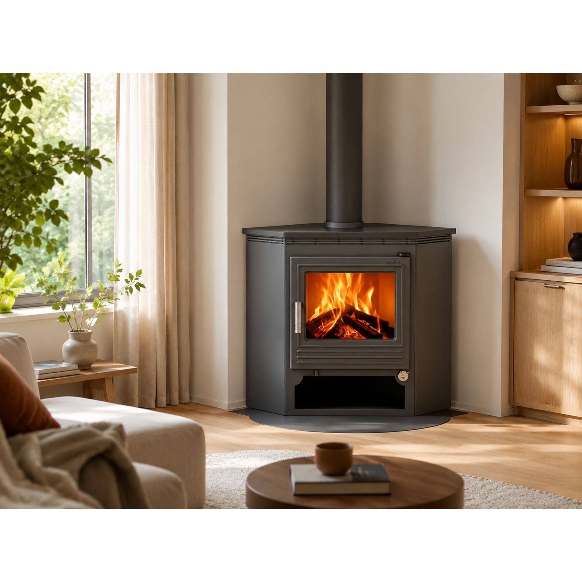 Stufa a legna d'angle - FIREMATIC Dallas 11.3 kW