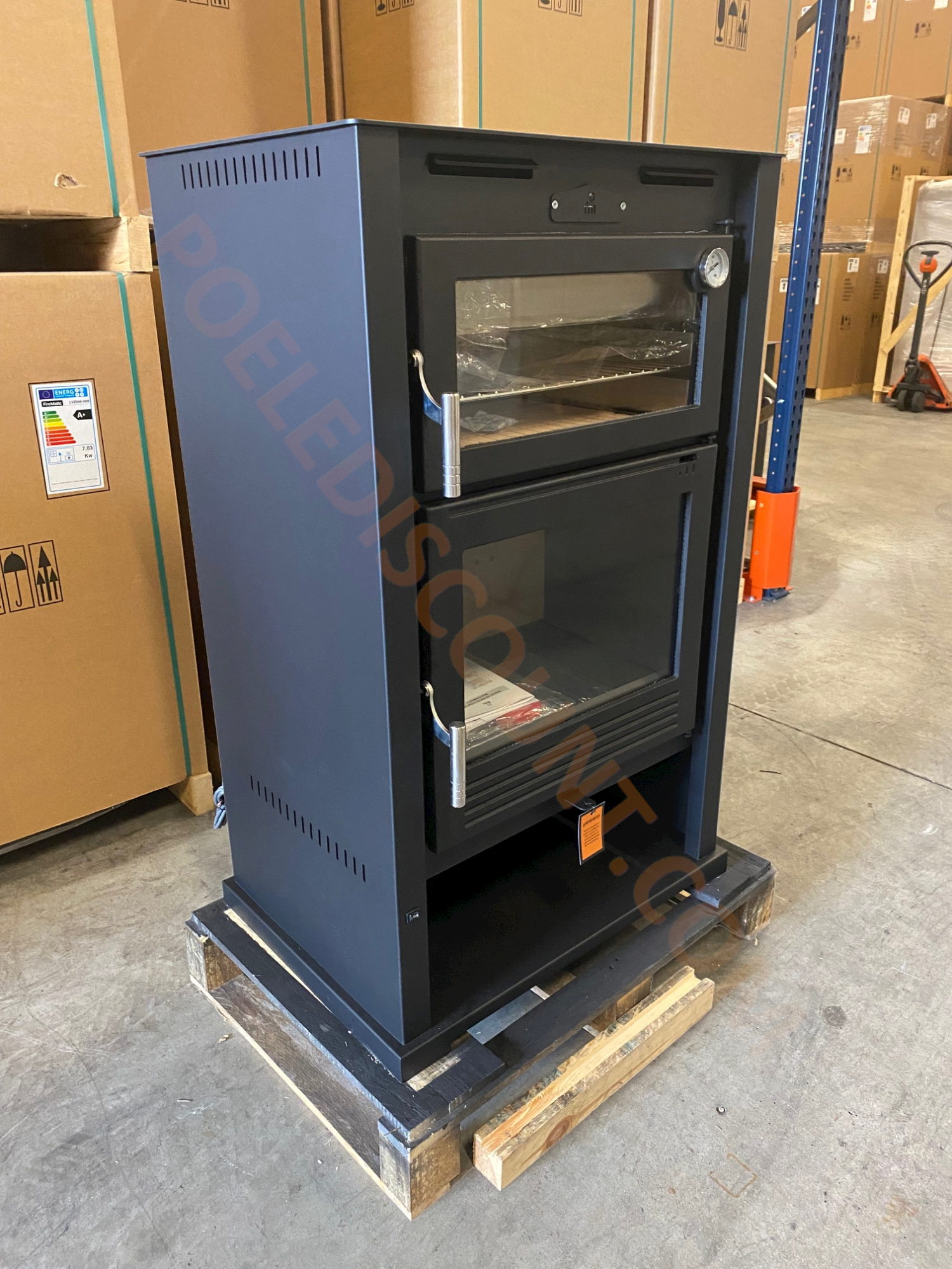 Stufa a legna ventilé avec four - FIREMATIC Kentucky 9.5 kW