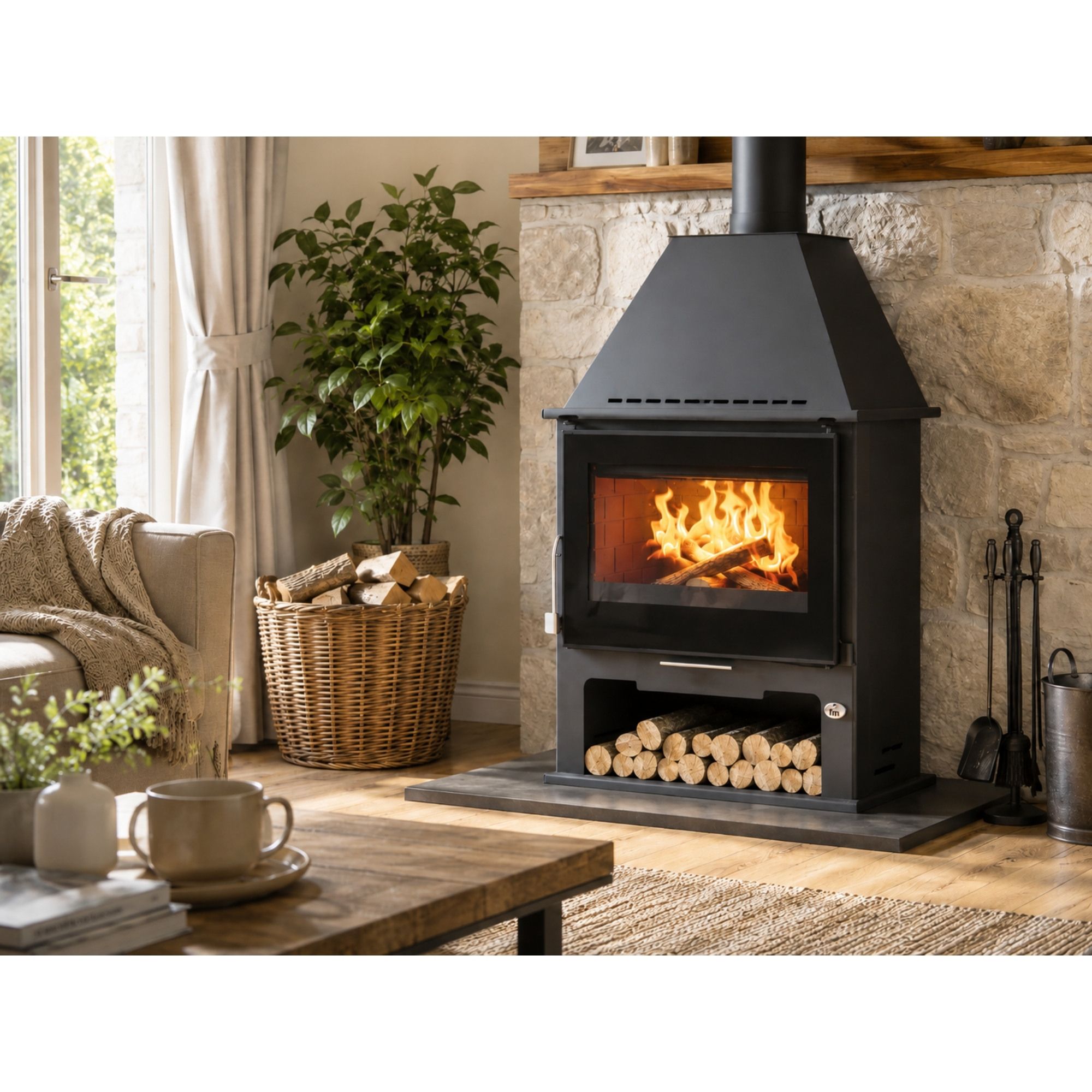 Stufa a legna ventilé - FIREMATIC Boston Luxe 12.6 kW