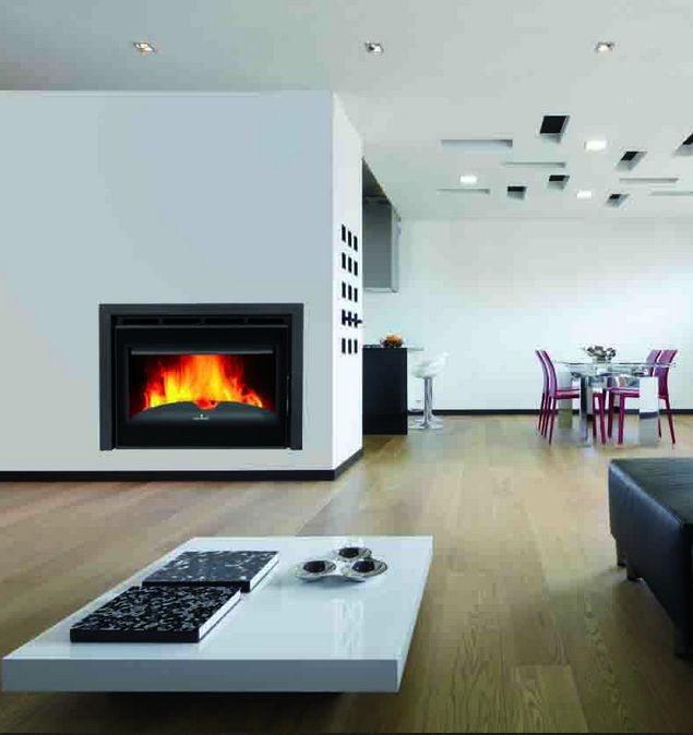 Inserto à bois ventilé canalisable - BRONPI Madrid Vision 16.5 kW