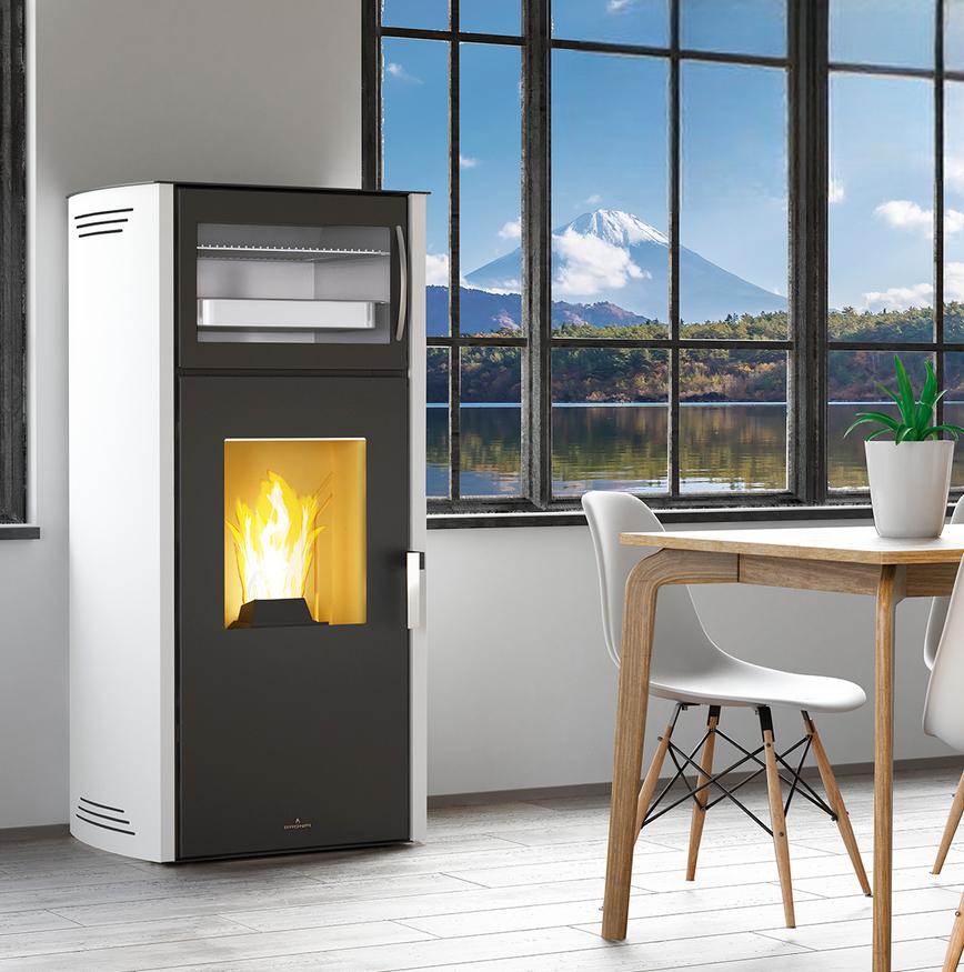 Stufa a pellet silencieux avec four - BRONPI Noa Horno 11 kW