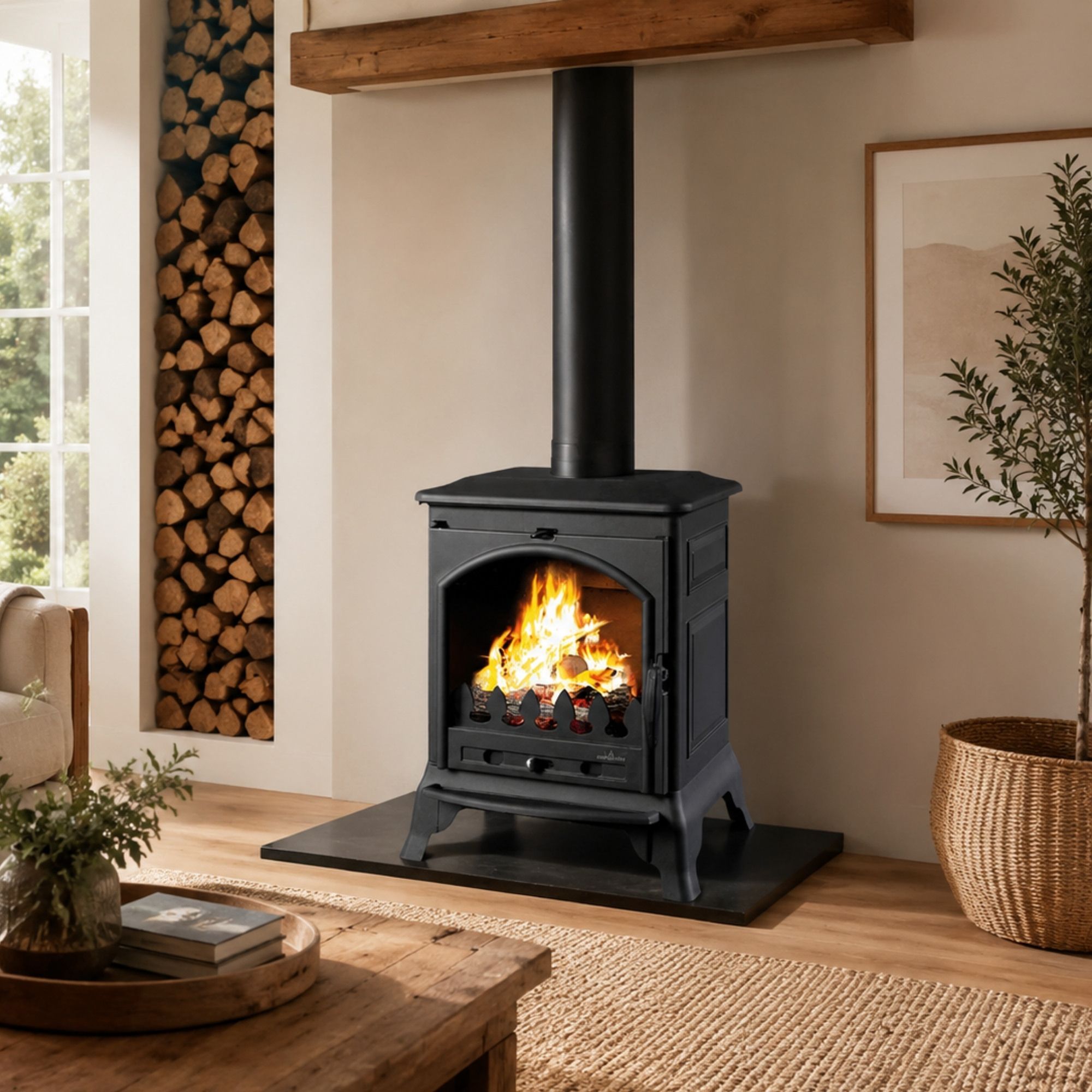 Stufa a legna en fonte - BRONPI Ordesa 9 kW