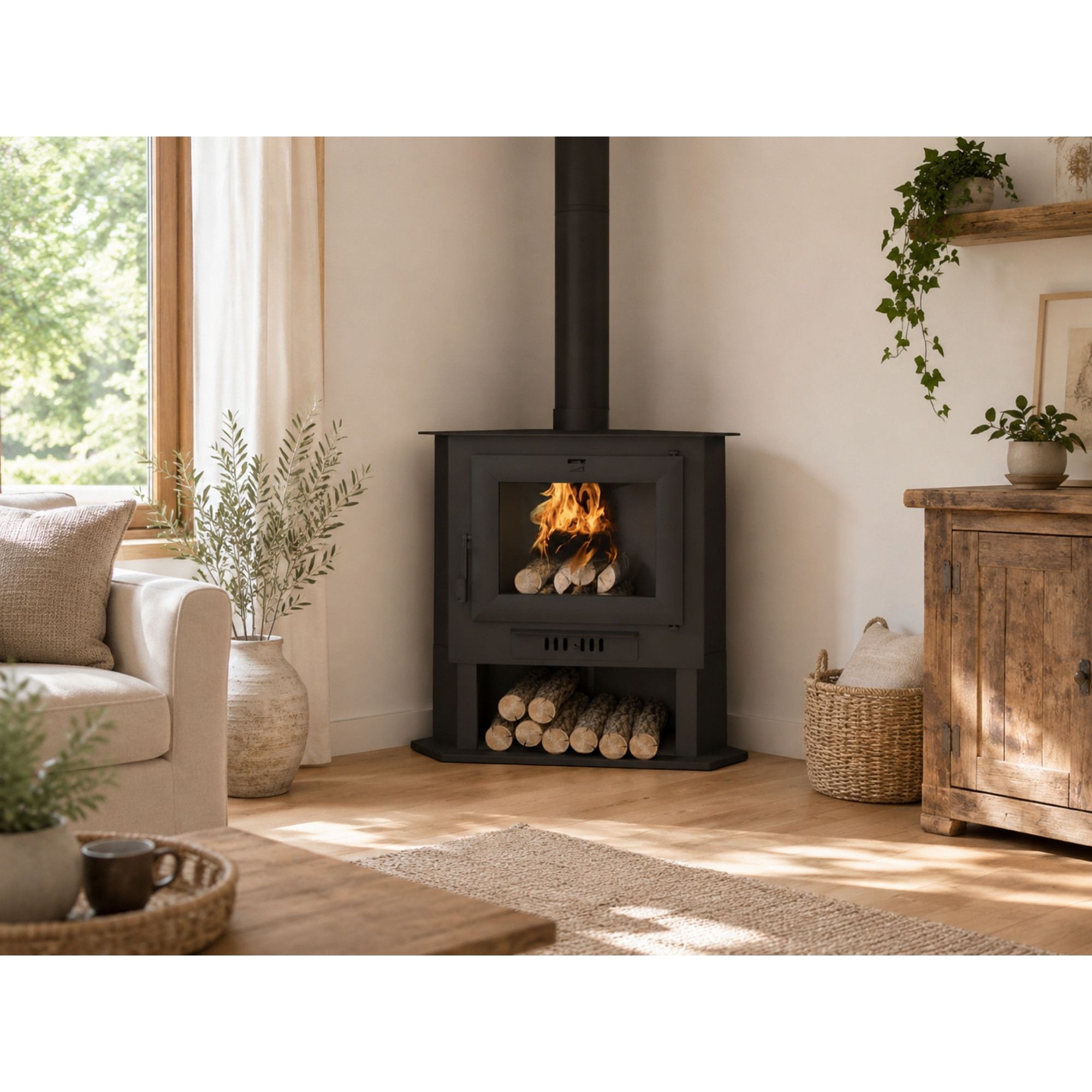 Stufa a legna d'angle - FIREMATIC Orlando 11.2 kW