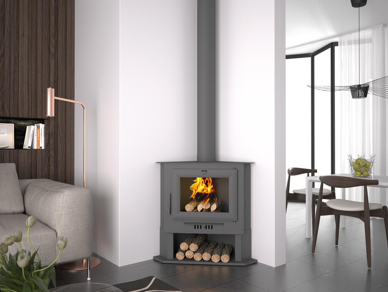 Stufa a legna d'angle - FIREMATIC Orlando 11.2 kW