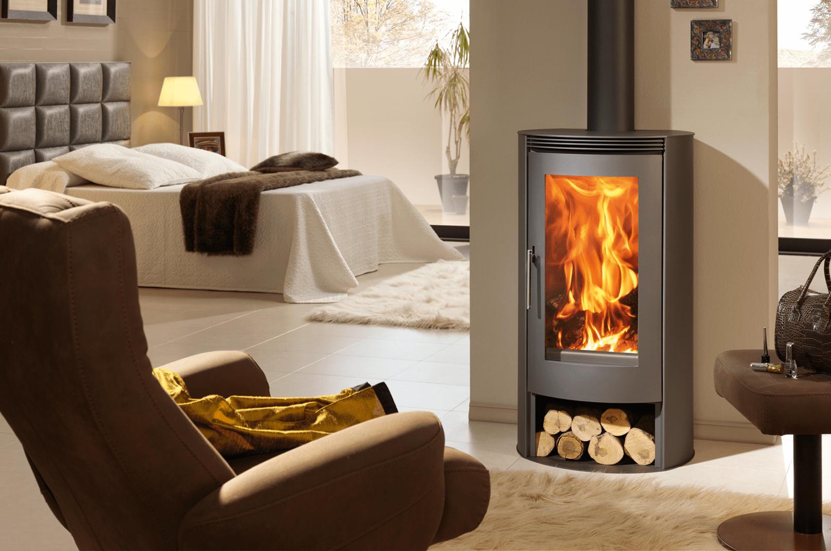 Stufa a legna raccordable - PANADERO Helena 8 kW