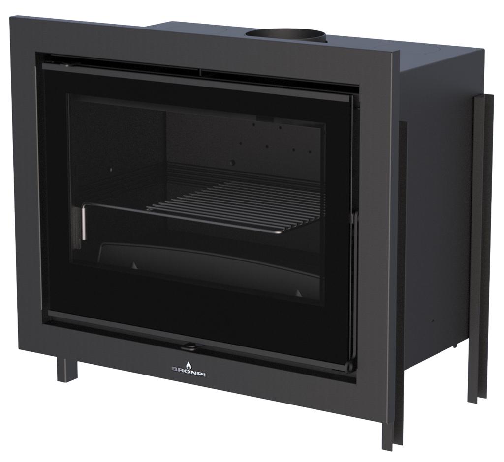 Inserto à bois ventilé canalisable - BRONPI Paris 70 Vision 12 kW