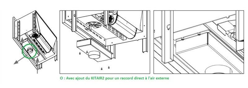 Inserto à bois ventilé canalisable - BRONPI Paris 70 Vision 12 kW