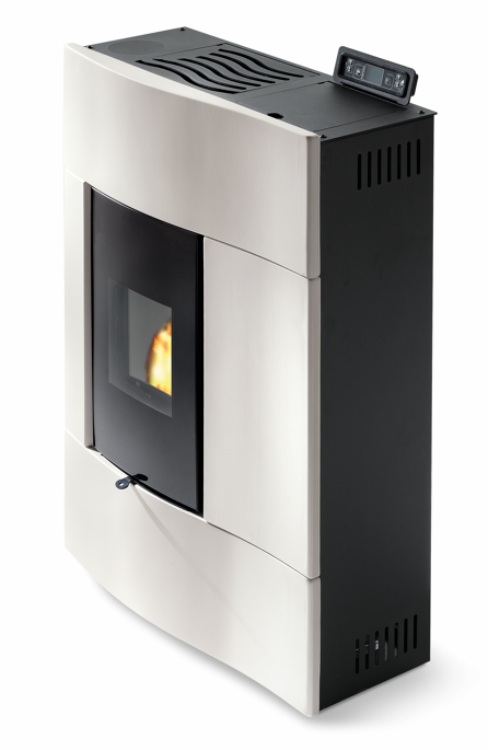 Stufa à granules extra plat céramique - ORIGINE PHEBO Chimera 8.6 kW