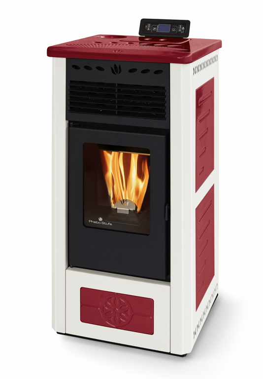 Stufa à granules en céramique - ORIGINE PHEBO Febe Bicolore 5S-8 7.5 kW