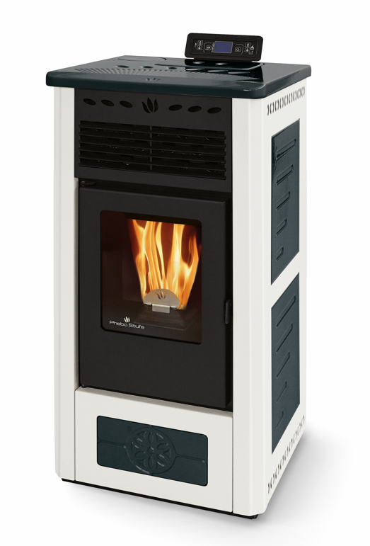 Stufa à granules en céramique - ORIGINE PHEBO Febe Bicolore 5S-8 7.5 kW