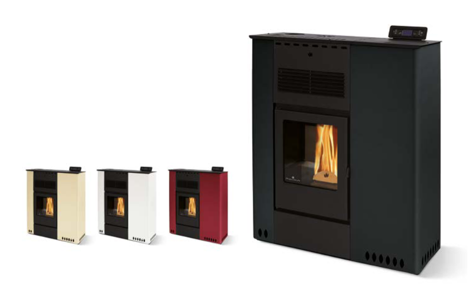 Stufa à granules extra plat - ORIGINE PHEBO Hera Maxi 11.5 kW