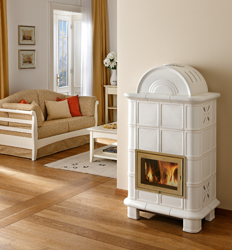 Stufa a legna en céramique - ORIGINE PHEBO Diana-Dôme 11.8 kW