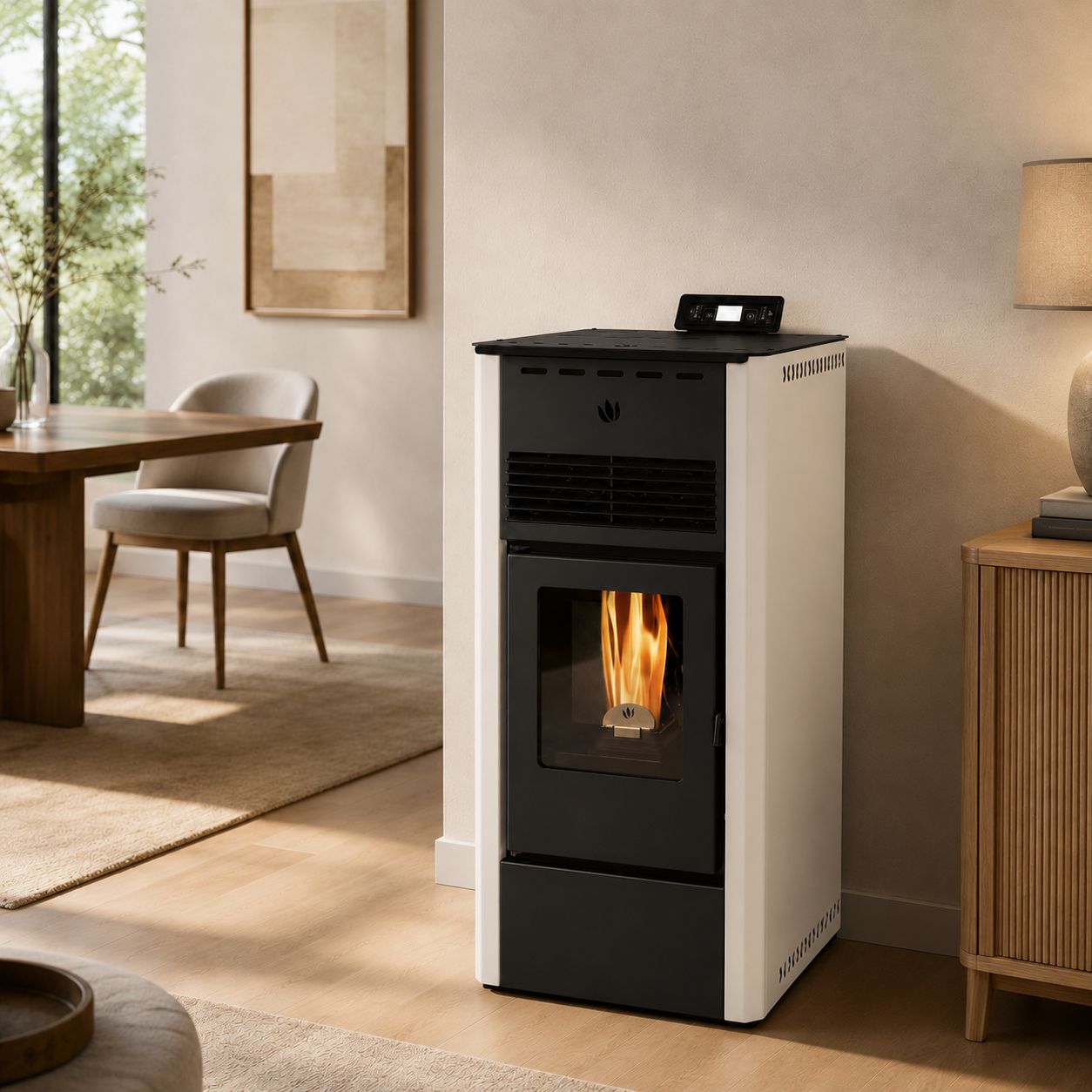 Stufa a pellet ventilé - ORIGINE PHEBO Afrodite 5S-XL 7.5 kW