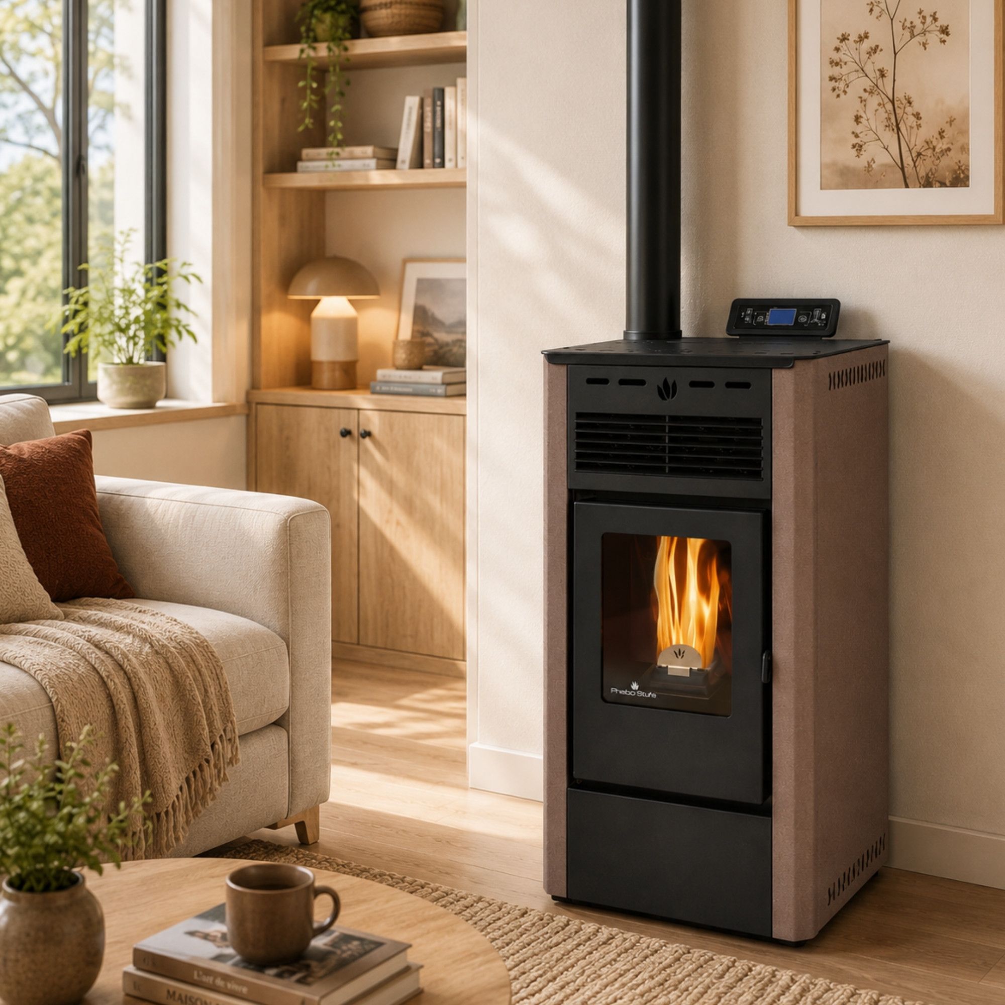 Stufa à granules - ORIGINE PHEBO Aurora 5S-XL 7.5 kW