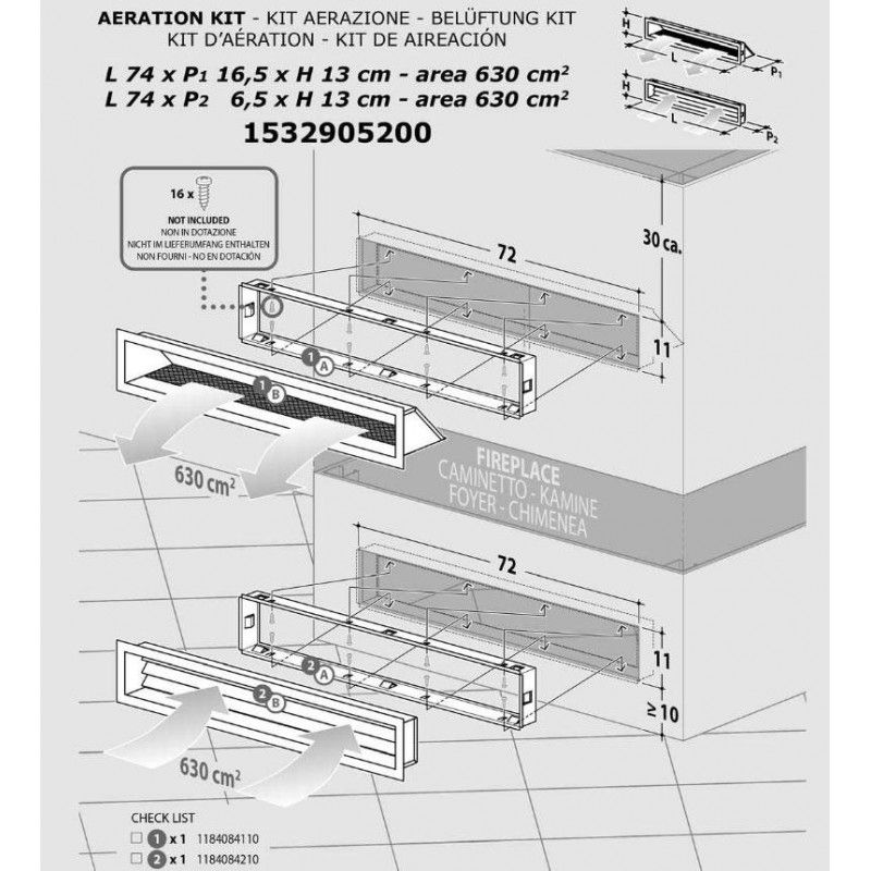 Inserto à granulés LIERA 80 PLUS - Deville