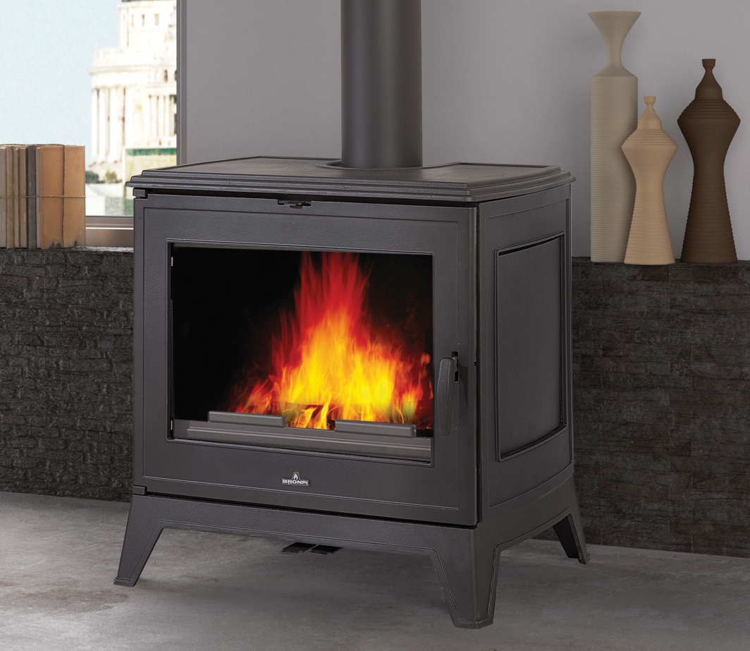 Stufa a legna en fonte - BRONPI Preston 14 kW