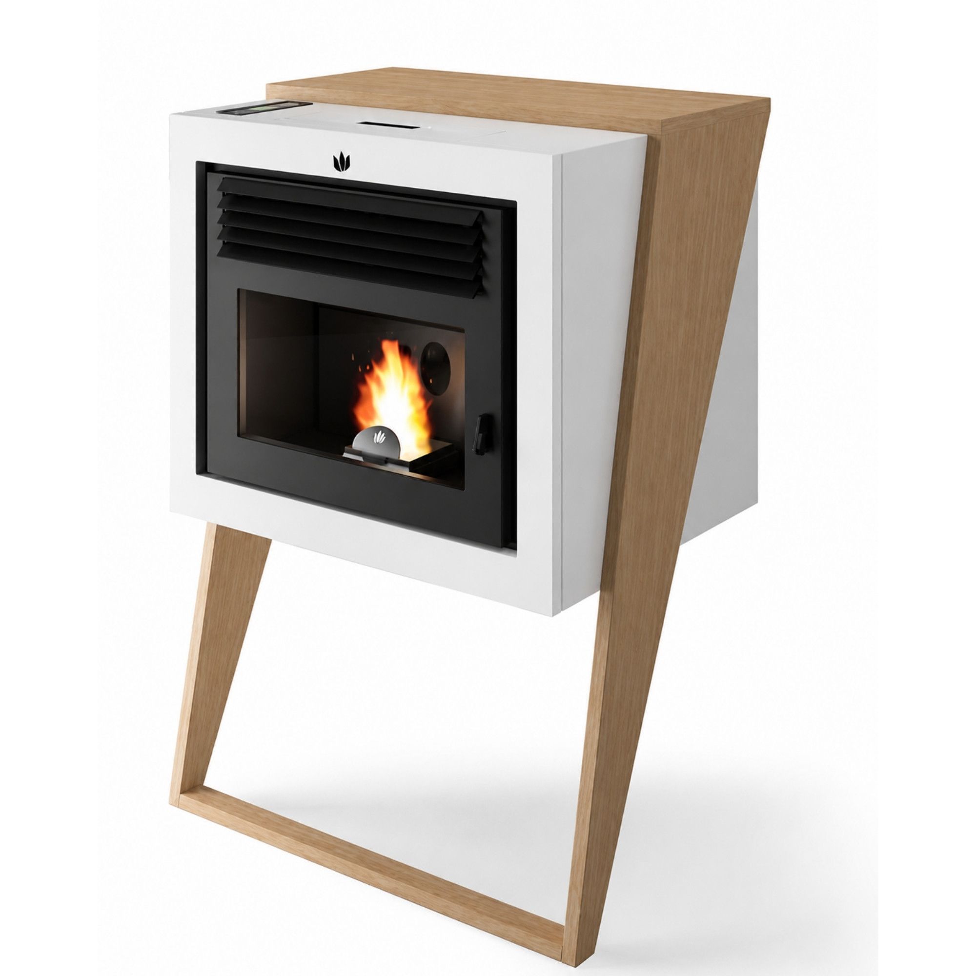 Stufa a pellet suspendu - ORIGINE PHEBO Q-bix 7.8 kW