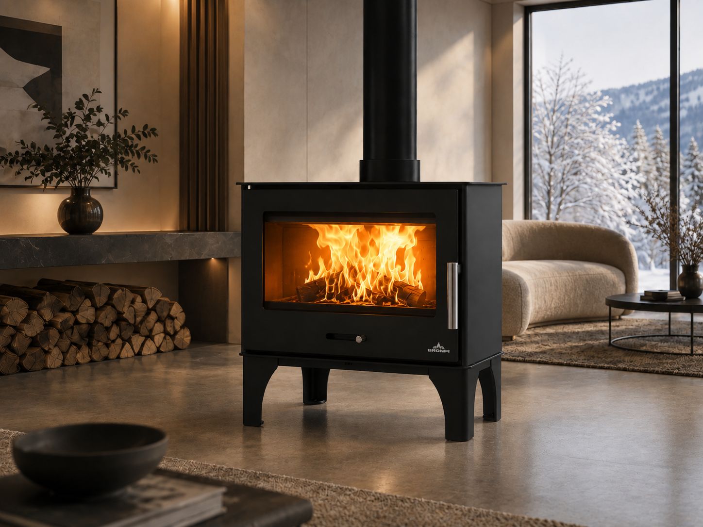 Stufa a legna - BRONPI Sena Plus 13 kW