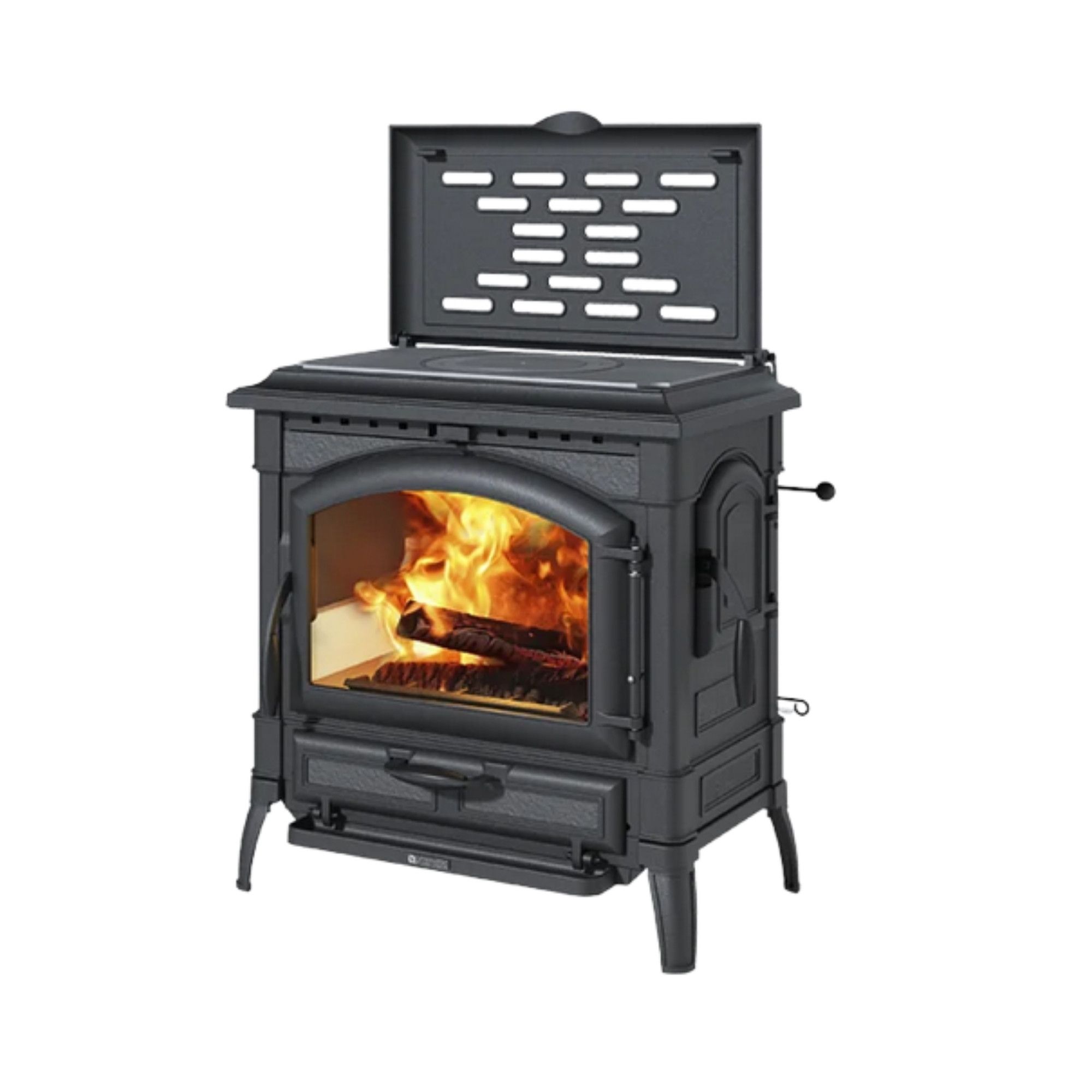 Stufa a legna en fonte - LA NORDICA Isotta con cerchi LEAN 9.3 kW