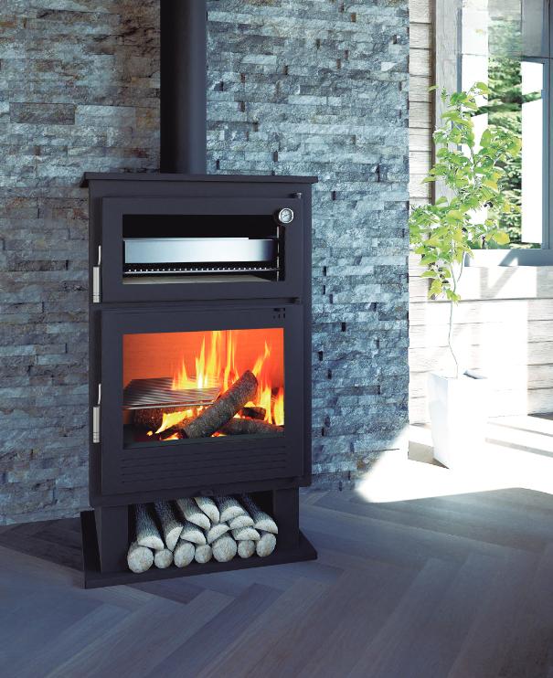 Stufa a legna avec four - FIREMATIC Nebraska 9.5 kW